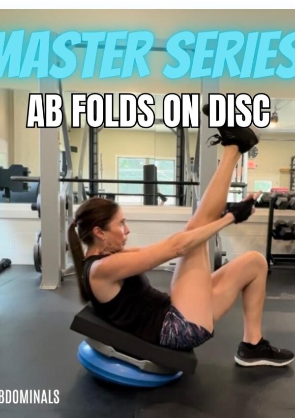 Master Series:  Folds With One Leg Fire the Abs with Instability and a Large Range of Motion