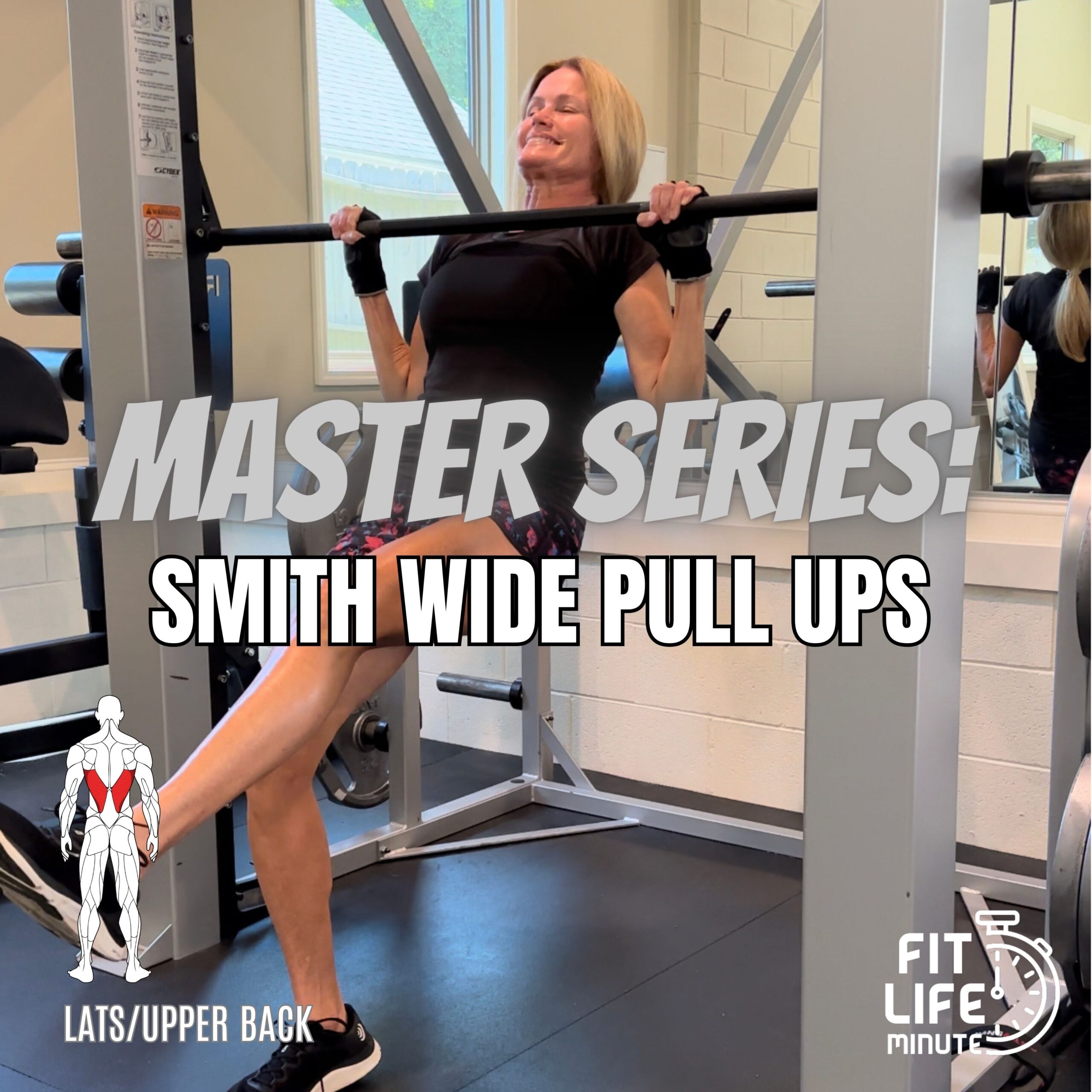 Step By Step How to Perform Assisted Wide Lat Pulls on Smith Rack Exercise